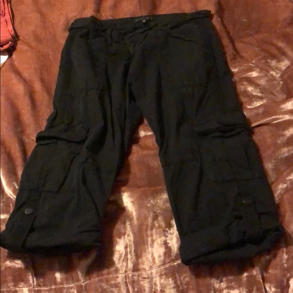 Black cargo pants
